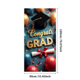 thumbnail image 1 of Graduation Congrats Grad Banner Backdrop Party Decoration Photo Booth Props Celebration Background Event Supplies Stars Ribbons School Ceremony Decor, 1 of 4