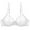 White, variant on Krdevn Fully See Through Women's Underwear Mesh Bra - Breathable Soft Steel Ring Design