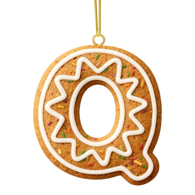 Adorno Navideño con 26 Letras, Colgante para Árbol de Navidad, Adornos Personalizados, Decoración Navideña, Decoración Colgante para Árbol de Navidad.