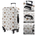 thumbnail image 5 of White Highland Cow Flower Pattern Luggage Cover Fashion Suitcase Cover Baggage Covers Fit 25-28 Inch Luggage (Go Travel), 5 of 5