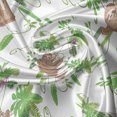thumbnail image 5 of Ambesonne Funny Sloth Valance Pack of 2, Floral Leaves Foliage, 54"X18", Lime Green Umber, 5 of 5