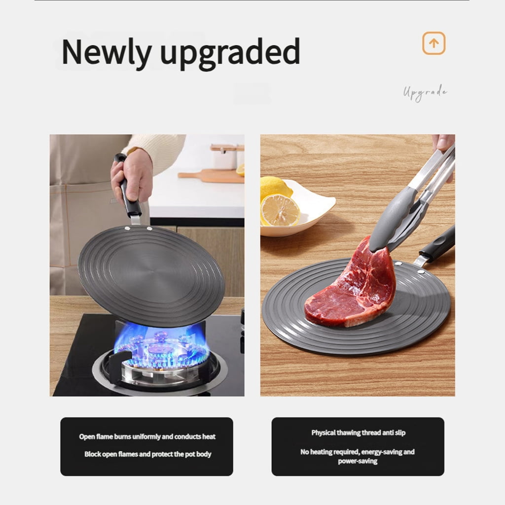 Universal Kitchen Heat Diffuser Energy Efficient Aluminum Defrosting for Various Pots Ensures Efficient Thermal Transfer