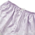 thumbnail image 3 of AWZXDE Women's 4-Piece Lace Trim Sleepwear Set, Short Robe with Camisole & Panties Light Purple,L, 3 of 6