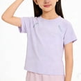 thumbnail image 3 of Hrsba Kids Boys and Girls Summer T Shirt Crew Neck Short Sleeve Mesh Active Fabric Casual Tee Shirt Lightweight Breathable Sports Top for Everyday Wear, 3 of 6