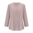 thumbnail image 6 of womens blouses linen for women lace trim elegant Linen Shirt For Women Breathable Tops Loose Crewneck Womens Daily T Shirts Summer 2025, 6 of 7