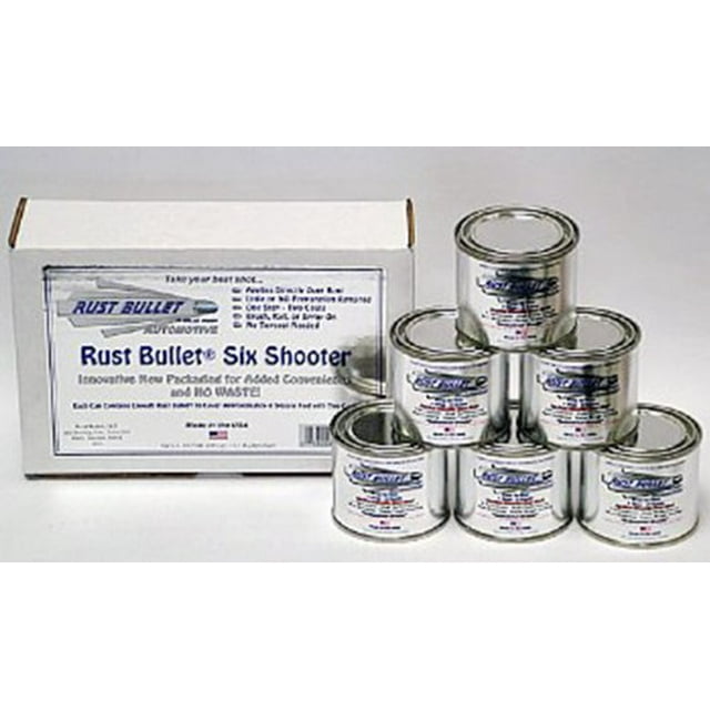 RUST BULLET Automotive - Rust Inhibitor Rust Paint (6 Pack of 1/4 Pints)