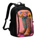 thumbnail image 1 of Balery Cowboy Boots With Flowers Mochila con carga USB para hombre y mujer - Mochila impermeable y antirrobo para portátil con puerto USB para viajes, trabajo, estudios y universidad, 1 of 7