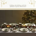thumbnail image 5 of Spode Christmas Tree 2-Tiered Server, Tree-Shaped - Holiday Cupcake Stand, Dessert Display Set, Porcelain Serving Platter, 10" & 8" Plates, Dishwasher Safe Serveware for Appetizers, Desserts, Cookies, 5 of 7