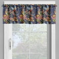 thumbnail image 2 of Ambesonne East Valance Pack of 2, Cartoon Style Birds Dots, 54"X18", Multicolor, 2 of 5