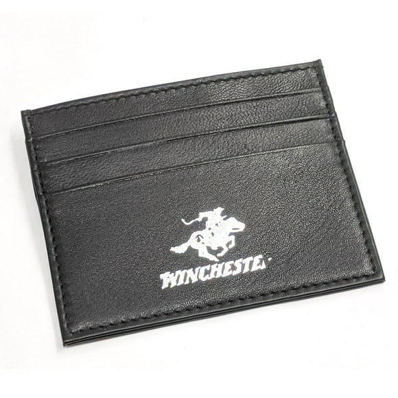 Winchester WM01SM4401 Winchester San Marcos RFID Portefeuille Noir pour Hommes - Étui à Cartes - Cuir Pleine Fleur