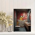 thumbnail image 2 of Rooster Reading Newspaper Canvas Wall Art 15.75x11.81 Inches, 2 of 8