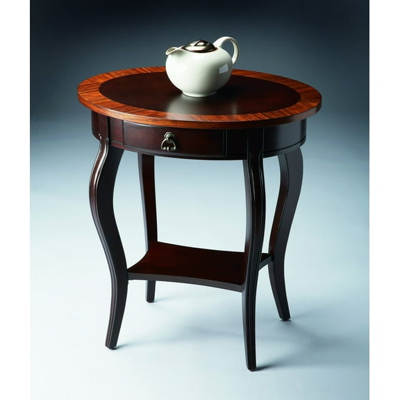 Jeanette Cherry Nouveau Oval Accent Table