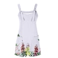 thumbnail image 4 of Amzcrzy Jumpsuits for Women Casual Summer Floral Shorts Overalls Jumpsuit Button Up Comfy Rompers Sleeveless Jumpers with Pockets S-3XL, 4 of 5