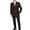 Brown, variant on Adam Baker Men's 2-Piece Suit Set - Double Breasted, Modern Fit, Wool Blend, Includes Jacket and Pants