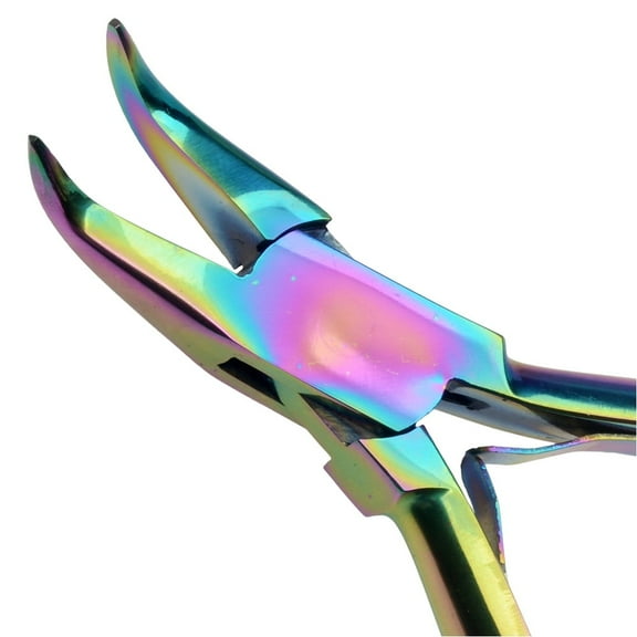 Chroma Series, Bent Nose Pliers with Rainbow Titanium Coating, 1 Piece