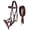 Brown/Purple, variant on Horse Western Leather Bitless Sidepull Bridle Split Reins 77RS25PR