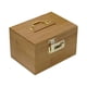 thumbnail image 1 of Caja de ahorros de madera con asa superior Caja de té de madera Recuerdo Caja de almacenamiento de contraseña retro Caja organizadora de, 1 of 8