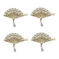 thumbnail image 4 of 4pcs Gorgeous Hair Clips Vintage Fan Headdress Fan Hair Decorations, 4 of 8