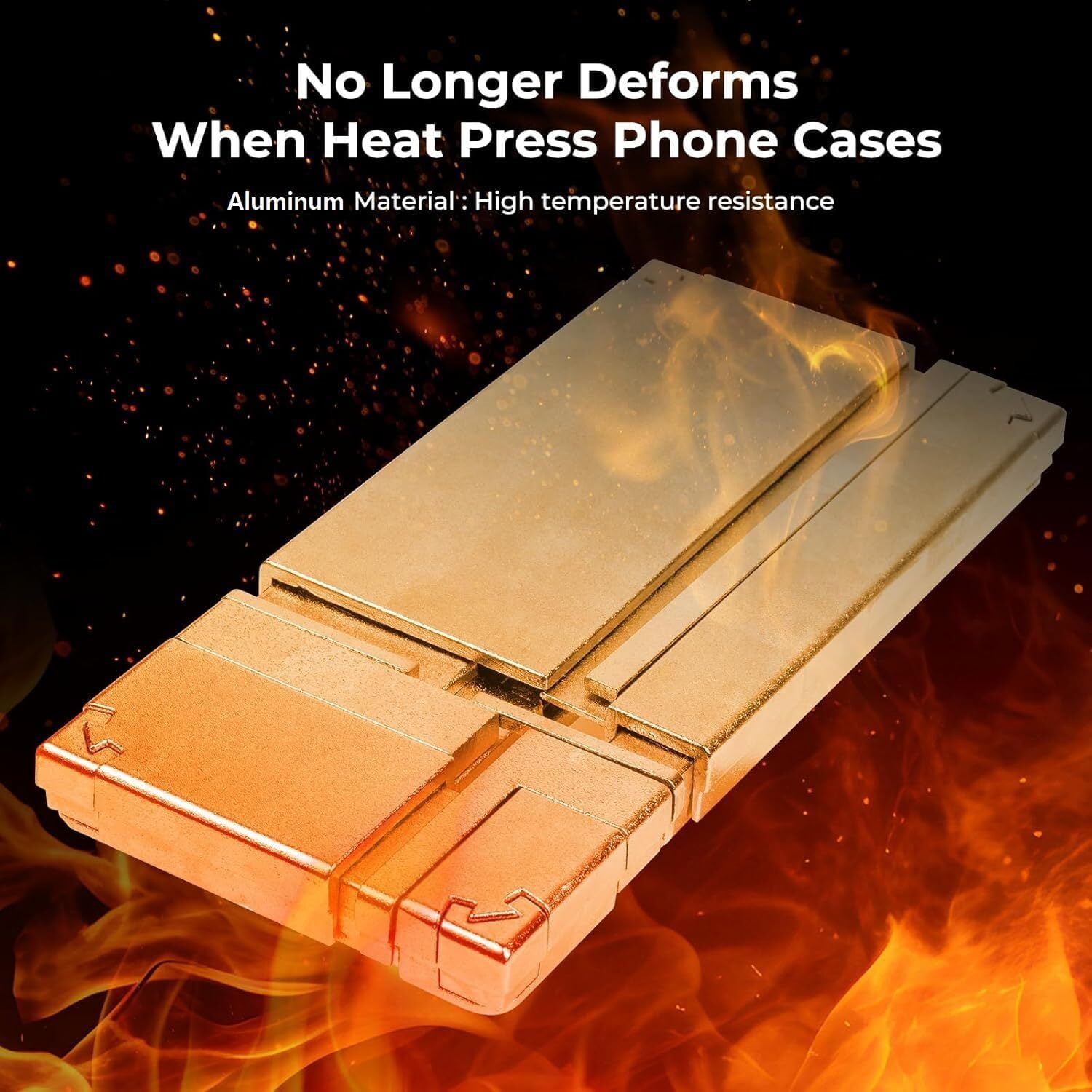 HTVRONT Adjustable Phone Case Fixture- Universal Aluminum Fixture Mold Compatible with Multiple Android - Durable for Heat Pressing, Preventing Deformation and Uneven Heating