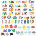 thumbnail image 2 of Decowall Ds12-8070N Alfabeto Animal Números Color Tiempo Niños Pegatinas de Pared Calcomanías Sala de Juegos Letras Decoración Dormitorio Abc Guardería Aula Niños Pequeños Aprendizaje Educativo Bebé A, 2 of 5
