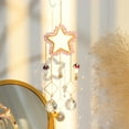 thumbnail image 3 of CSChome Sun Catcher Shiny Glitter Pendant with Good Refraction Effect Sparkling Light Wrapped Pentagram Faux Crystal Design Balcony Decoration, 3 of 7