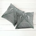 thumbnail image 2 of Ambesonne Grey Throw Pillow Cover 2 Pack, Corridor in Ship Space, 24", Green, 2 of 6