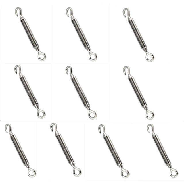 Paquete tensores de de material acero inoxidable, de trabajo ligero, cuerda de alambre, herramienta de trabajo ligero Gloria Tornillo de ojo
