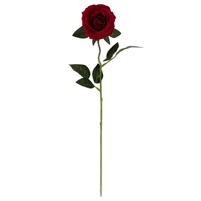 Chenmei Articles Essentiels Populaires pour la Maison : Fleurs Artificielles Roses Réalistes Longues Roses Rouges Bouquet pour Centre de Table de Mariage Décoration de la Maison et Saint-Valentin