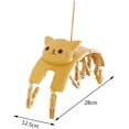 thumbnail image 1 of Clips Rack de secado Plástico 10 Clips Cute Cat Rack de secado para ropa interior, colgador de ahorro de espacio (amarillo 1 pieza), 1 of 2