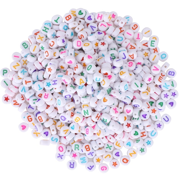DIY Letter Beads, Lightweight Letter Beads, Color Decorations Pendants Necklaces For Bracelets
