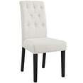 thumbnail image 5 of Modern Contemporary Urban Design Dining Kitchen Room Side Chair, Set of Four, Fabric, Beige, 5 of 5