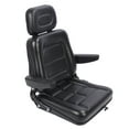 thumbnail image 1 of Adjustable Tractor with Headrest PVC Leather for Forklift Tractor Lawn Mower Skid Steer Telehandler Excavator Dozer Backhoe, 1 of 7