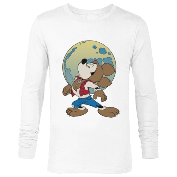 Disney Mickey Mouse Werewolf Halloween Costume - Long Sleeve T-Shirt for Men - Customized-White