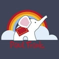 thumbnail image 2 of Boy's Paul Frank Ellie Rainbow  Graphic Tee Navy Blue Heather Medium, 2 of 3
