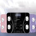 thumbnail image 3 of Hera Purple Smart Body Composition Analyzer - Digital BMI & Fat Scale for Home Use, 290X260MM Compact Design, Rechargeable USB-Powered with ABS and Tempered Glass Construction, 3 of 7