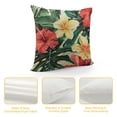 thumbnail image 4 of GOSMITH  Hawaii Throw Pillow Cover Retro Tropical Hibiscus Flowers Leaves Green Plants Summer Decor Lumbar Pillow Case Cushion for Sofa Couch Bed, 4 of 5