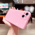 thumbnail image 5 of Luxury Glitter for iPhone 14 Plus Case 6.7 inch, Cute Sparkly Bling Slim Shockproof Bumper Camera Protection Phone Case for Women Girls (Pink), 5 of 7