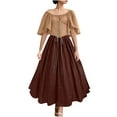 thumbnail image 3 of Jsaierl Womens Halloween Costumes Plus Size Retro Renaissance Dresses Gothic Adult Costumes Steampunk Medieval Dresses, 3 of 9