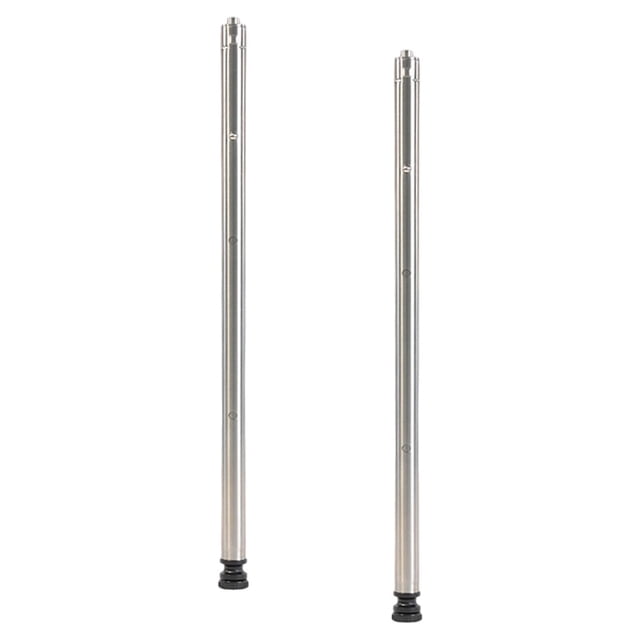 S SERENABLE 2 Pcs Pieds de Table de Camping Réglables Légers Tige de Support de Table d'Extérieur Longue