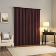 thumbnail image 2 of Sun Zero Laredo 2-pack 100% Blackout Rod Pocket Curtain Panel Pair, 37"x84", Dark Cherry, 2 of 7