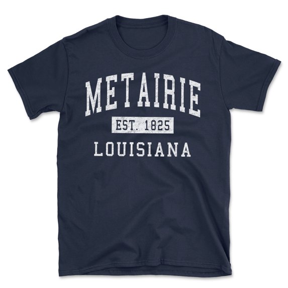 Metairie Louisiana Classic Established Men's Cotton T-Shirt