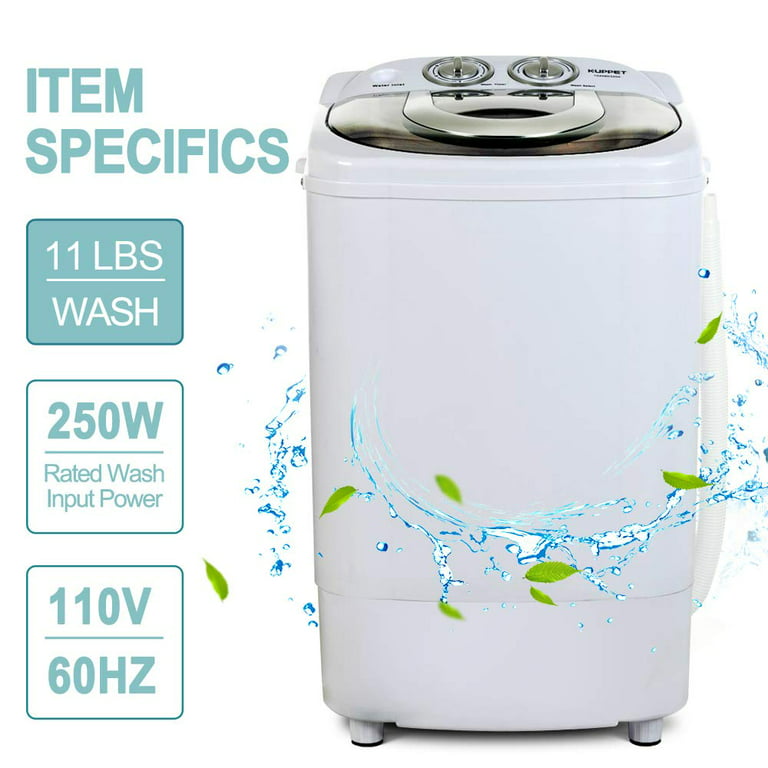 KUPPET Mini Portable Washing Machine for Compact Laundry, 11lbs