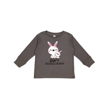 

Inktastic Gigis Snuggle Bunny Easter Gift Toddler Toddler Girl Long Sleeve T-Shirt