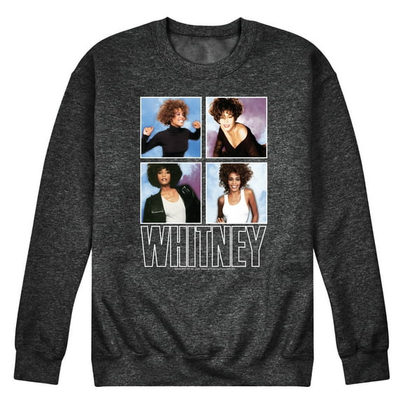 Whitney Houston - Whitney Grid - Men's Crew Neck Fleece Pullover