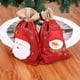 thumbnail image 1 of 2 bolsas navideñas de lona grandes de Papá Noel de 41 x 24 cm para decoración de regalos navideños, 1 of 5