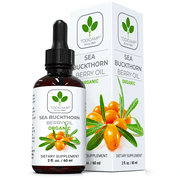 Todicamp Organic Sea Buckthorn Berry Oil - Rich in Omega & Vitamins - Sea Buckthorn Oil Benefits - 2 fl oz