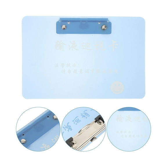 BALAHAPY 1Pcs Blue PP Nursing Clinical Clipboard with Storage for Medical Use 22x15x1cm