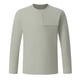 thumbnail image 2 of pstuiky hombres de manga larga, Camisa deportiva de manga larga con cuello redondo, transpirable, de secado rápido y color sólido para hombre Tops casuales para hombres xl, 2 of 7