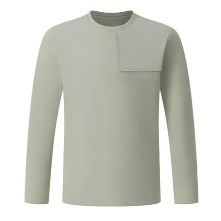 safuny Mens Long Sleeve Thermal Shirt Flame Resistant Absorb Sweat Tee Cold Weather Base Layer Shirts for Men Army Green XL