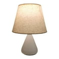 thumbnail image 2 of Home Decor, Desk Lamp, InsCrazy Fabric Bedside Small Table Lamp White Linen Shaped Table Lamp Bedroom Lighting Eye Care Night Light Birthday Gifts, 2 of 8